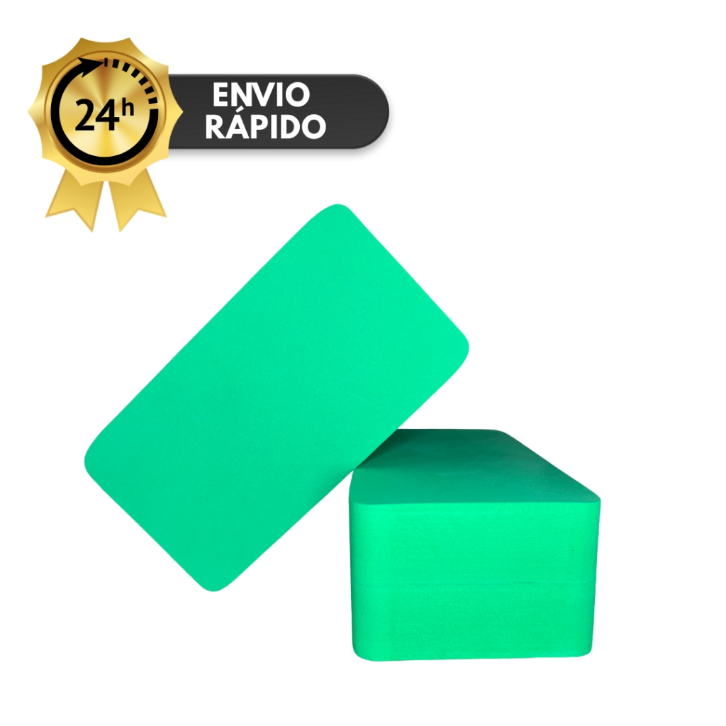 Imagem Kit 2 Bloco de Yoga/Pilates/Fisioterapia Alongamento Alta Densidade
