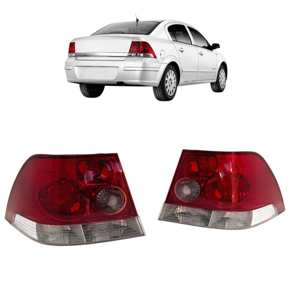 Lanterna Traseira Vectra Sedan Bicolor Ano 2006 2007 2008 2009 2010 2011 e 2012