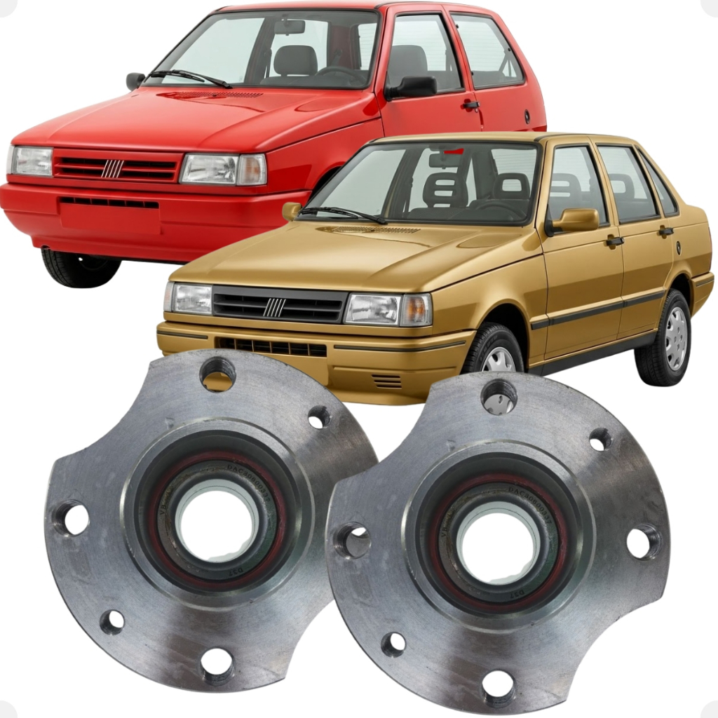 Par Cubo Traseiro C/ Rolamento Uno Fiat Uno Ideia 147 Tipo Premio 1.4 Miller Tipo Oggi Duna