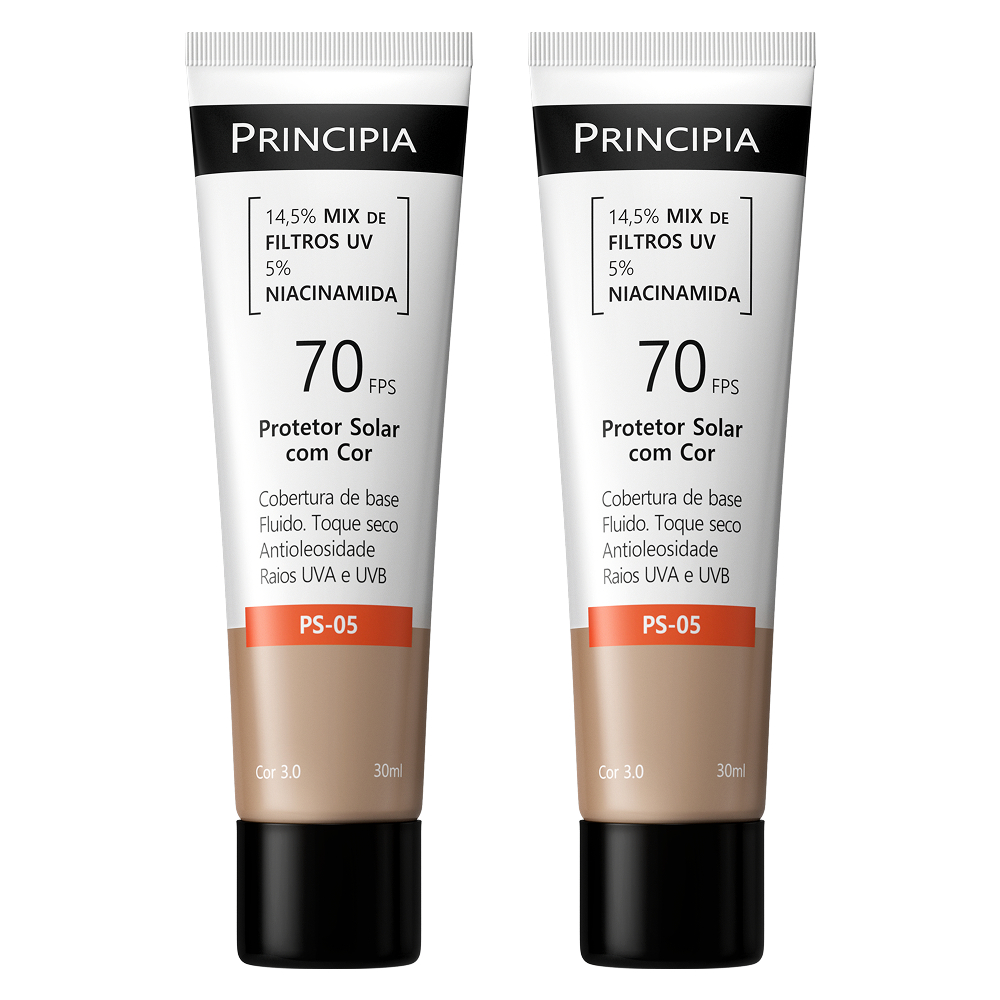 Principia kit com 2 Protetores solares com cor PS-05-escolha seu tom · foto 2