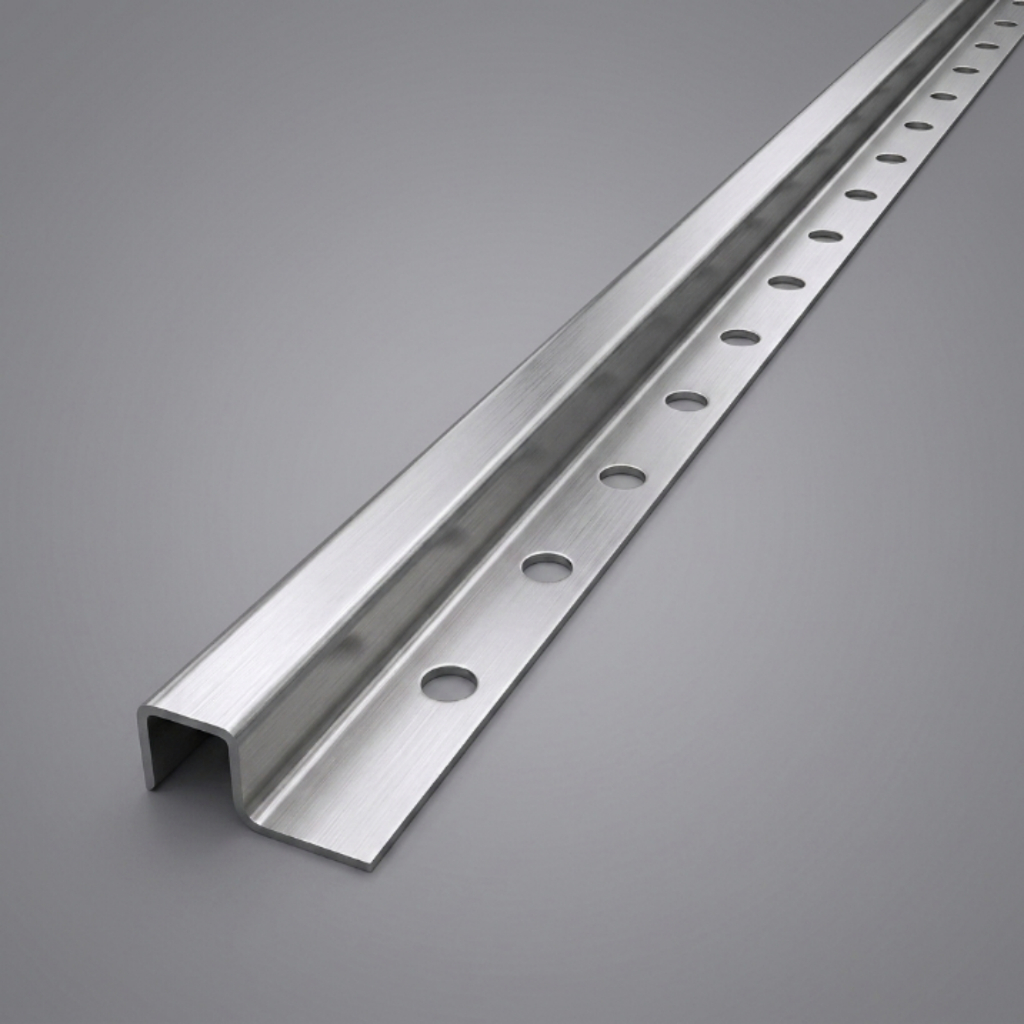 Cantoneira P Transição Soleira Aço Inox 304 Premium 1m 0,8mm
