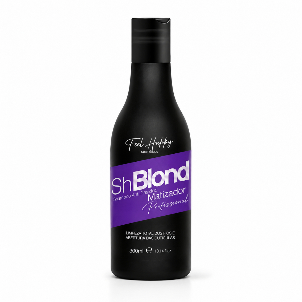 Shampoo Anti Resíduos Orgânico Blond 300ml Feel Happy