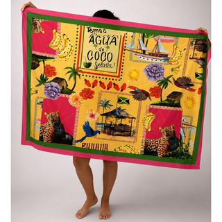 Canga de Praia Pareô Feminina Estampada Saída de Praia Moda Praia Verão