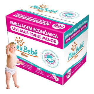 Toalha Lenço Umedecido Meu Bebê Ultra 500 Folhas Infantil Limpeza Suave Macio