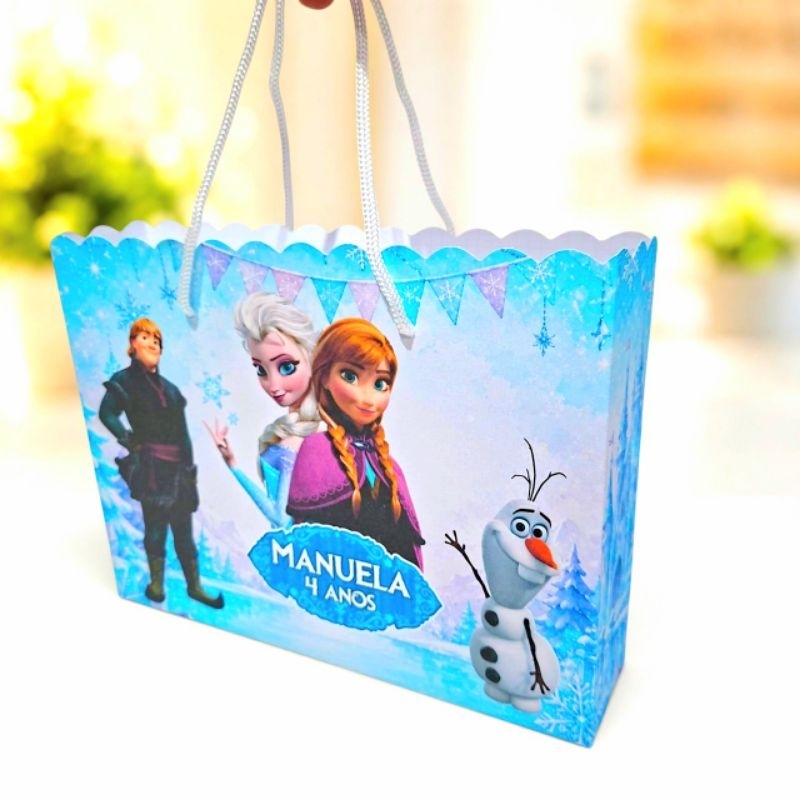 Sacolinha Frozen Lembrancinha Festa Infantil Personalizados Aniversário
