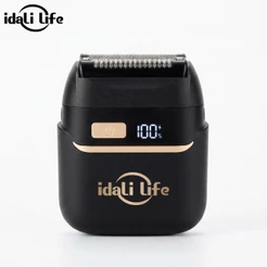 Máquina de Barbear Elétrica Portátil 4 Lâminas IPX6 Aparador de Pelos USB-C IDALI LIFE