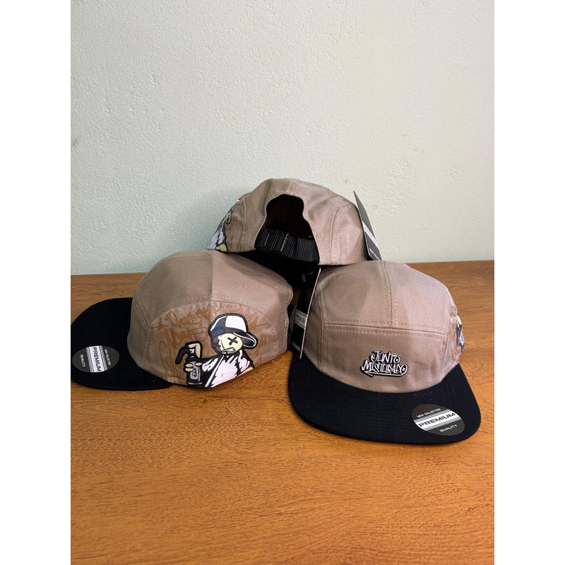 Boné Five Panel Premium Streetwear Grafite Aba Reta Ajustável Unissex bone casual boné hip hop Boné masculino boné skate