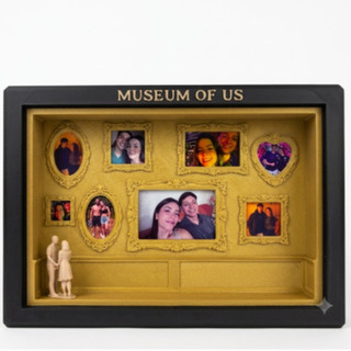Museu de Nós Quadro Com Fotos e Mini Casal - Presente Dia dos Namorados / Aniversário de Namoro