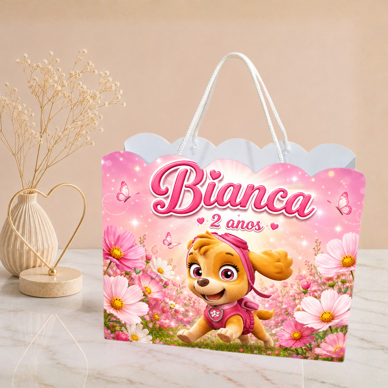 Sacolinha Patrulha Canina Personalizado | Sacolinha | Mimos | Lembrancinha | Aniversário Patrulha Canina PEGUE E MONTE