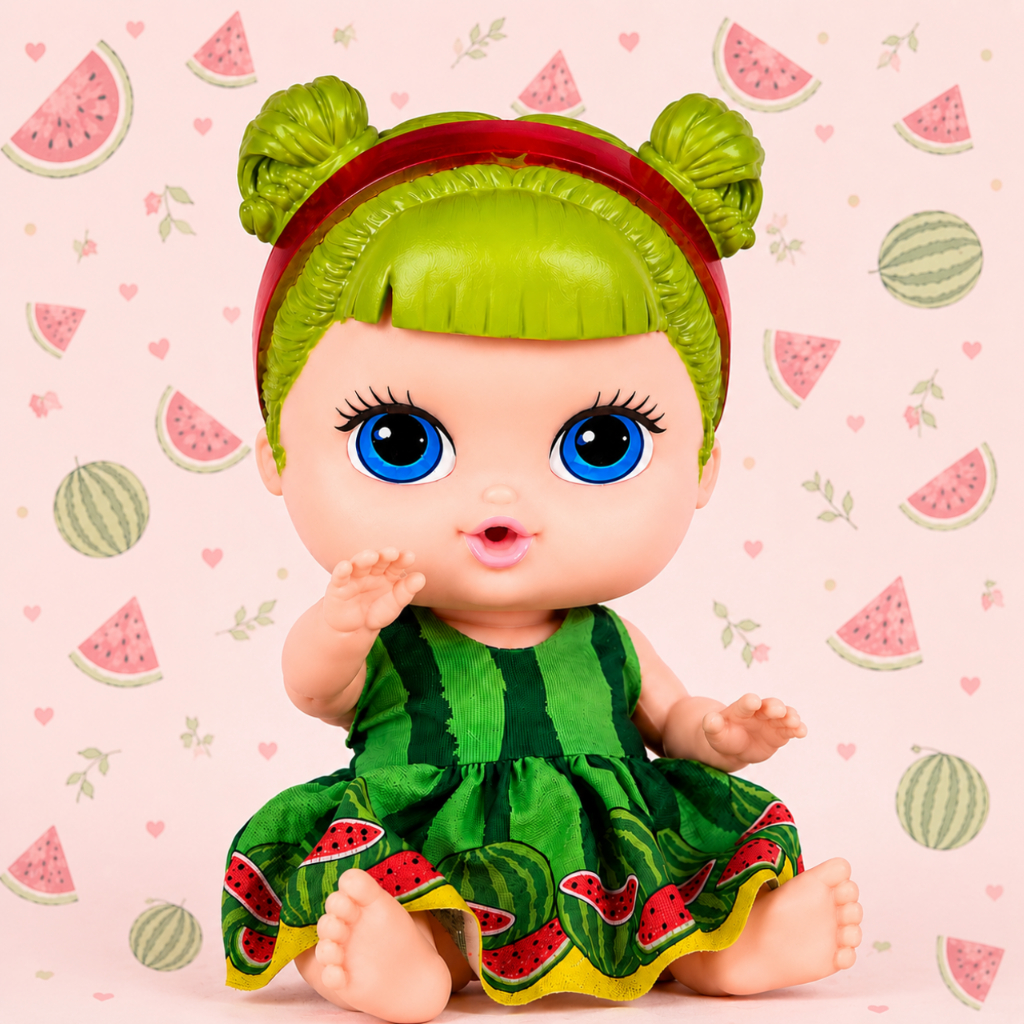 Boneca Frutinha Cheirinho Melancia Cotiplas Macia Menina