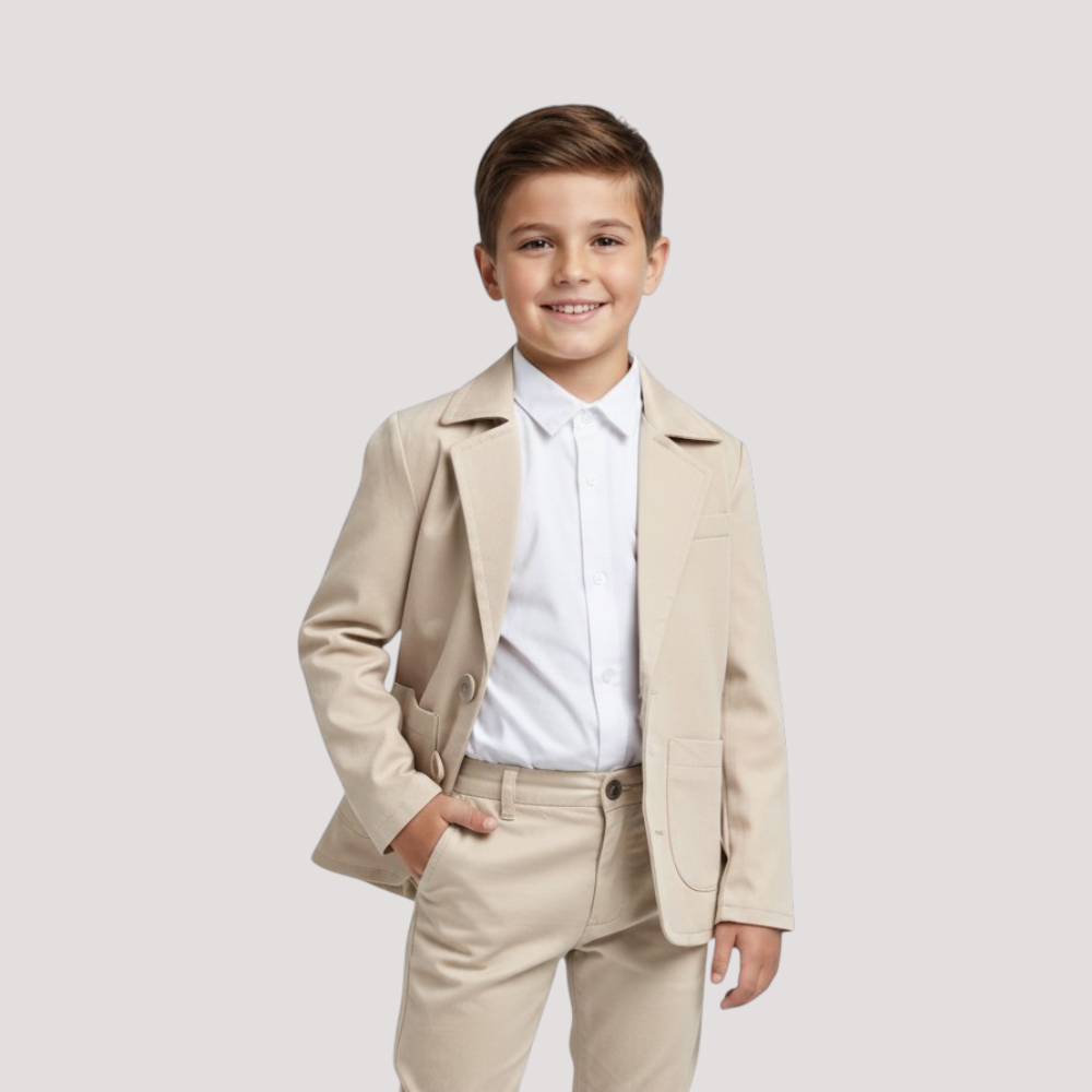Blazer Sarja Social Infantil e Juvenil Para Casamento Noivinho Elegante Para Igreja e Pagem