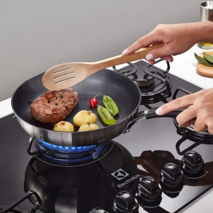 Frigideira Inox Electrolux 24cm com Revestimento Antiaderente