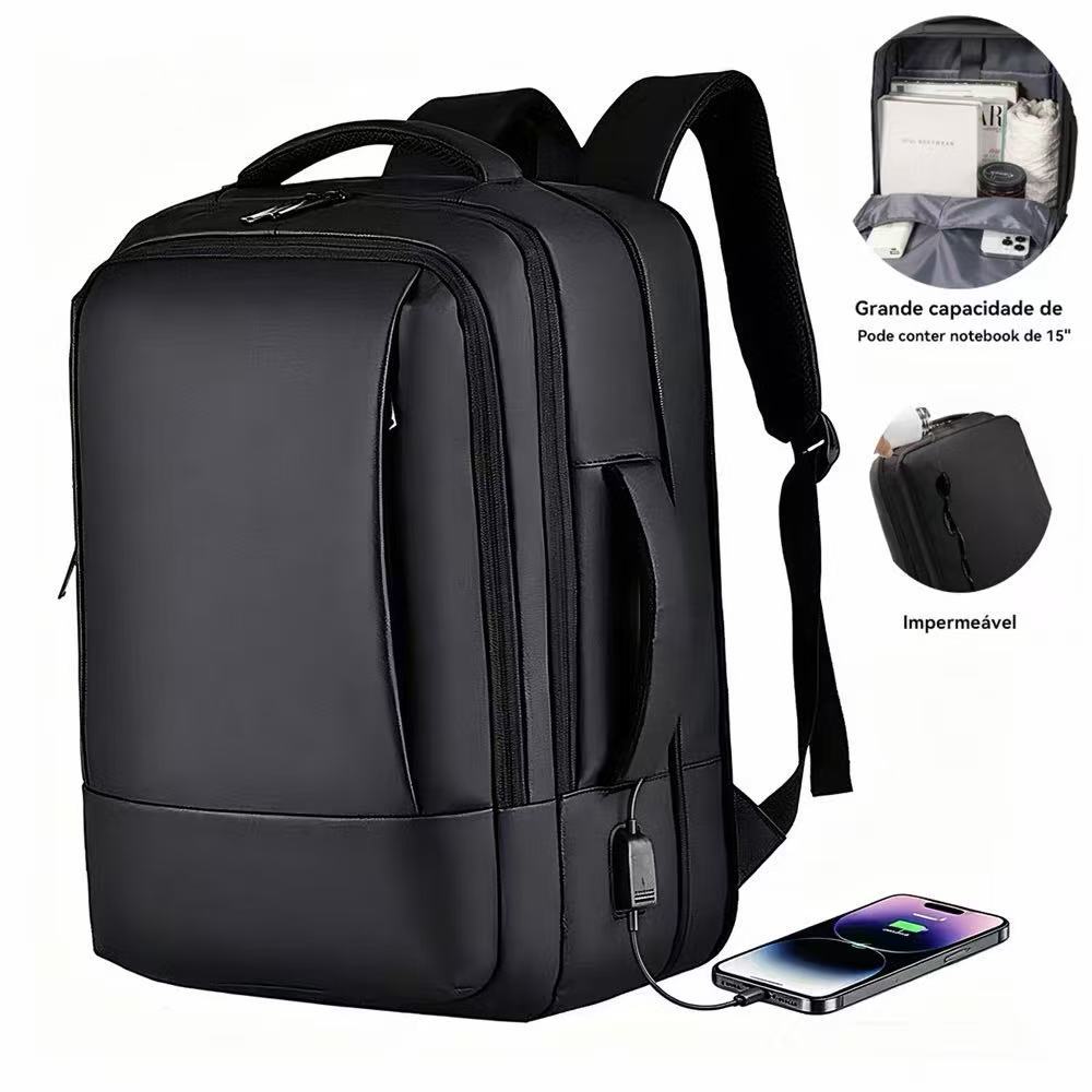 jiesipote mochila masculina reforçadaImpermeável Mochila de trabalho femininaGrande capacidade de
