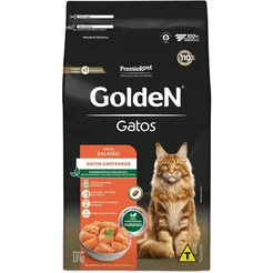 Ração Golden Gatos Castrados Salmão 10,1 kg