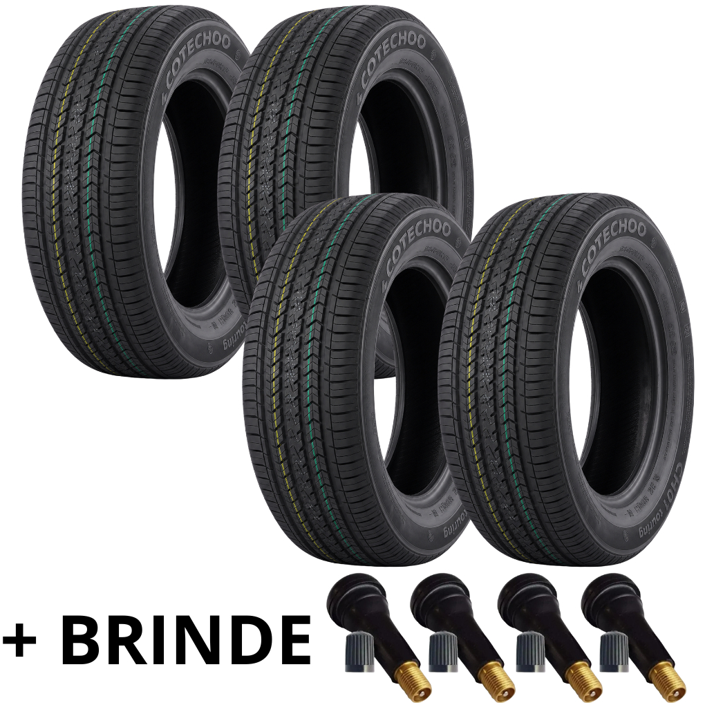 Kit 4 Pneus 195/60 R15 88H CH01 Touring Cotechoo Aro 15 NOVO
