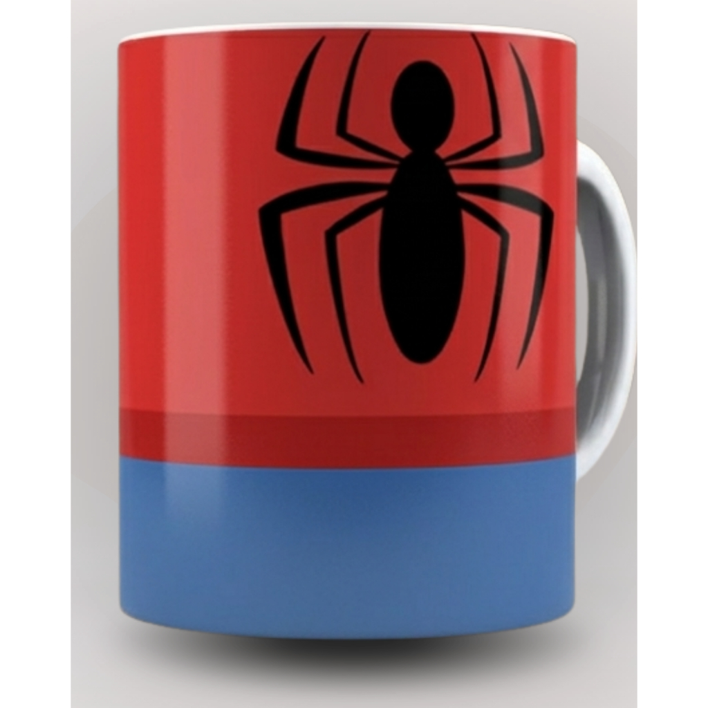 Caneca Homem-Aranha Cerâmica 325ml | Presente Marvel Spider-Man | Caneca Personalizada Super-Herói