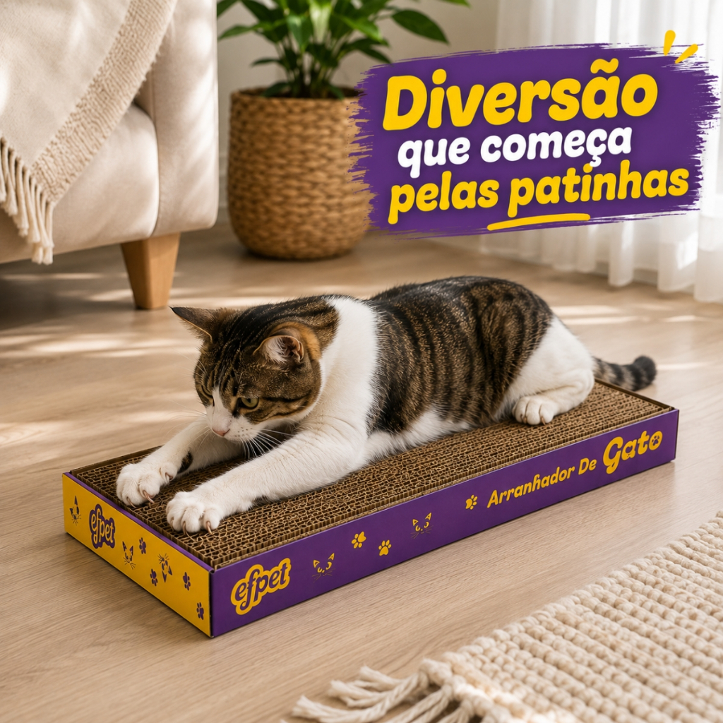 Brinquedo Arranhador Papelão Para Gato Interativo Anti-Stress ou Refil · foto 2