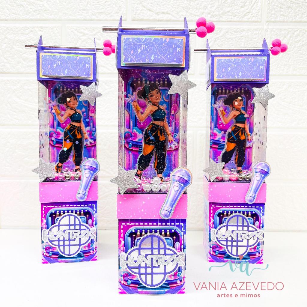 Kit Festa Luxo Guerreiras do K-Pop Personalizados I Lembrancinhas I Festas I Aniversários I Caixa Cenário Alta Acetato