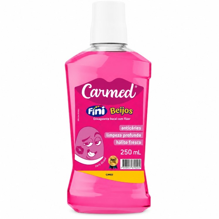 💗 Enxaguante Bucal Carmed Fini Beijos 250ml