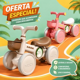 Brinquedo Deslizante 4 Rodas Sem Pedal Bike Equilíbrio Bebê 1-3 Anos P25
