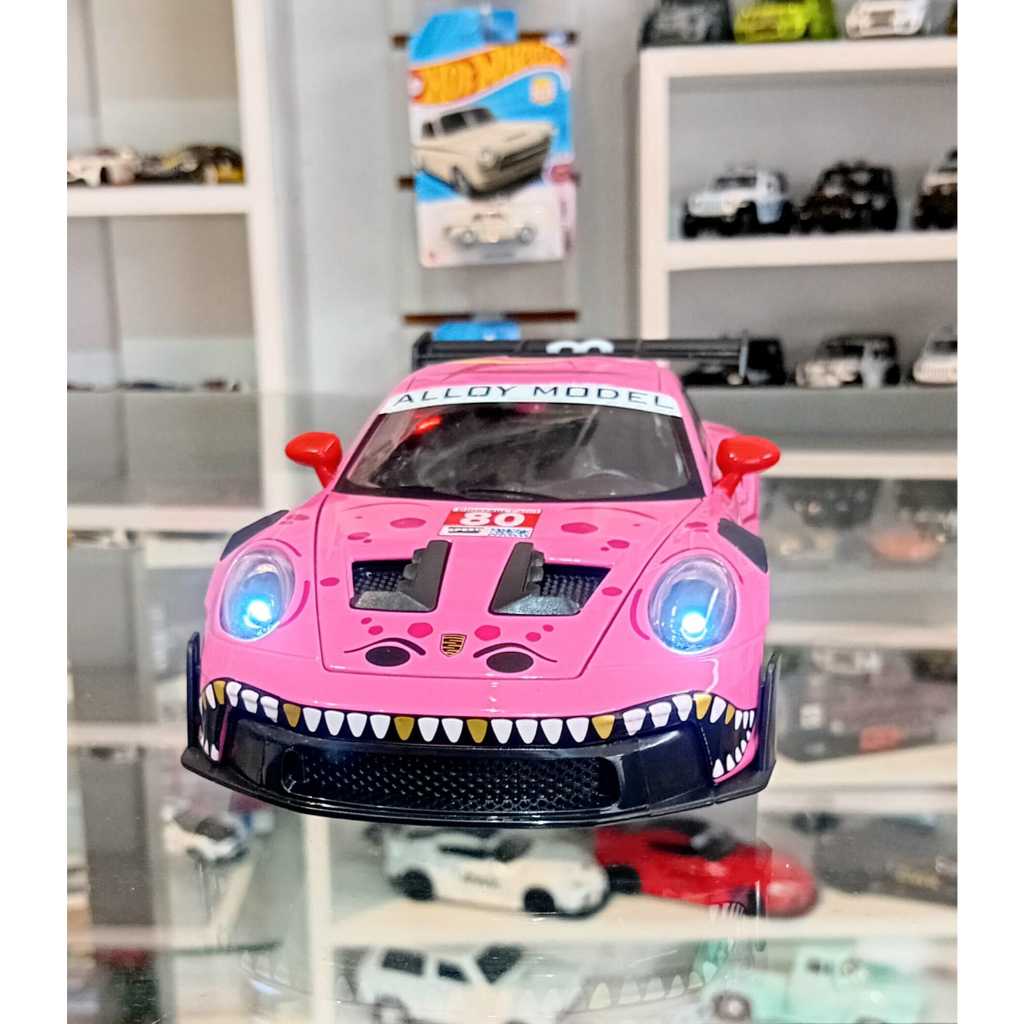 Miniatura Porsche 911 GT3 "ROXY! 1:24 metal Diecast colecionável