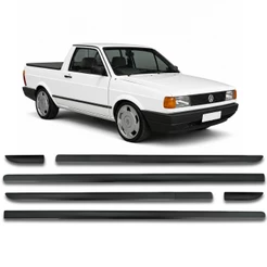 Jogo Friso Lateral Saveiro G2 1995 a 1999 Preto
