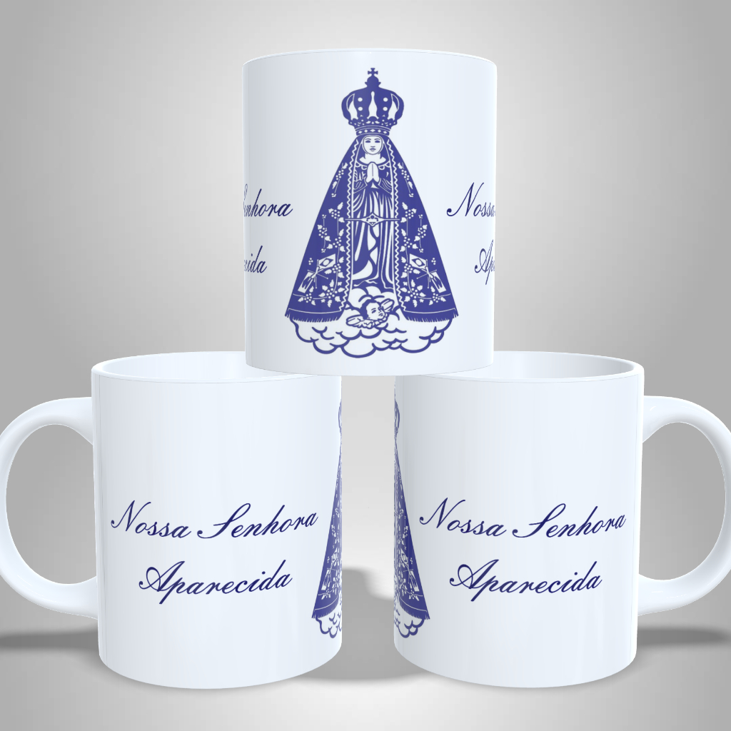 Caneca Personalizada Nossa Senhora Aparecida - Presente Religião Católico Especial