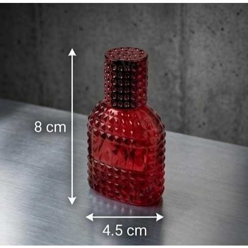Vidro 30ml para Perfumaria R.F240 Vermelho com Válvula Spray