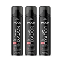 Kit 3 Hair Spray Fixador EXTRA FORTE Mood 400Ml - My Health