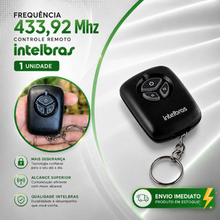 Controle Remoto Alarme 433mhz Xac 2000 Preto - Intelbras