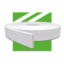 Rodapé de Eva Autocolante Branco Meu Rodapé 5x1cm RP43 - 10m