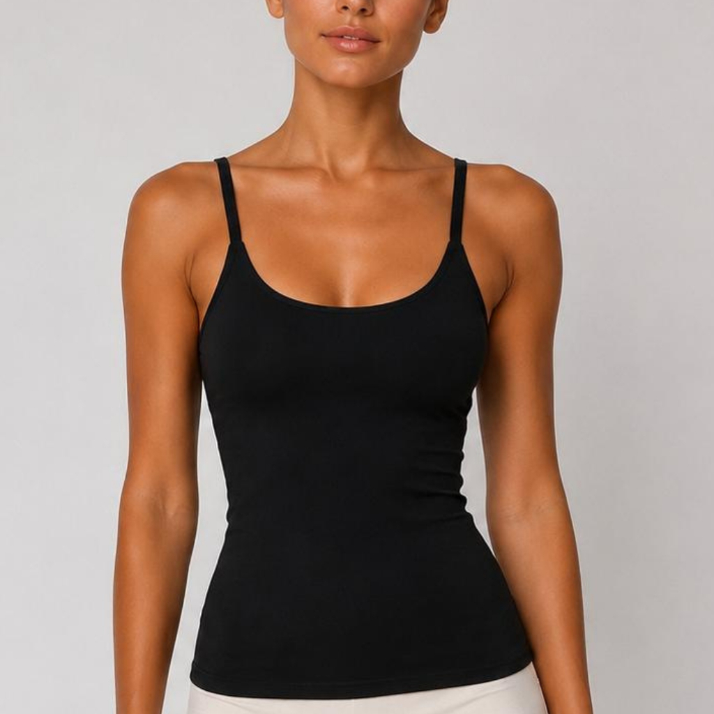 Blusa Regata Alcinha Blusa Alças Finas Toda Dupla Blusa Feminina Verao Poliamida Forrada Suplex Premium