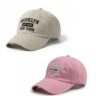 Kit 2 Bonés Brooklyn Ny New York Retro Basebol Aba Curva Masculino e Feminino Regulagem Fitão
