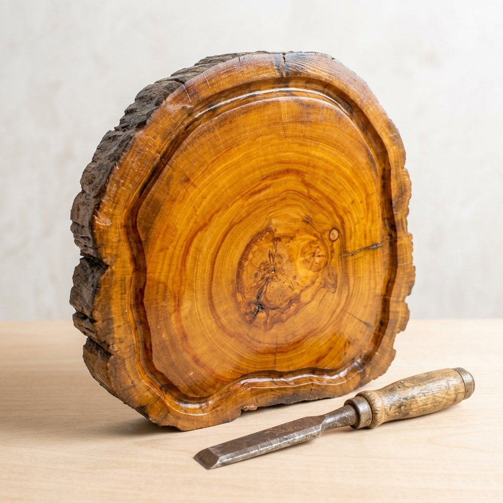 Tábua madeira rustica robusta frios churrasco com acabamento fino bordas irregulares madeira maciça 25 cm.