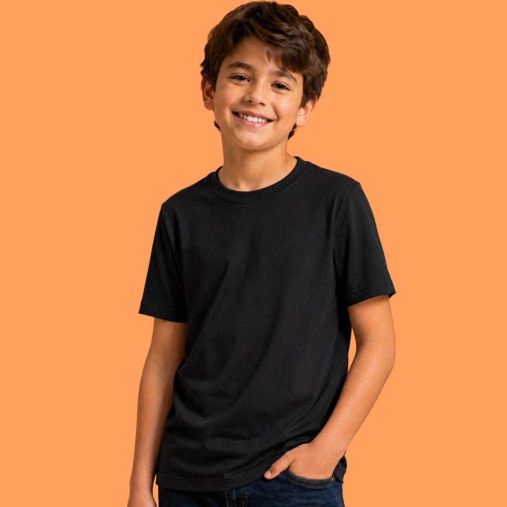 Camiseta Infantil Menina e Menino 100% Algodão Premium Leve Confortável Casual