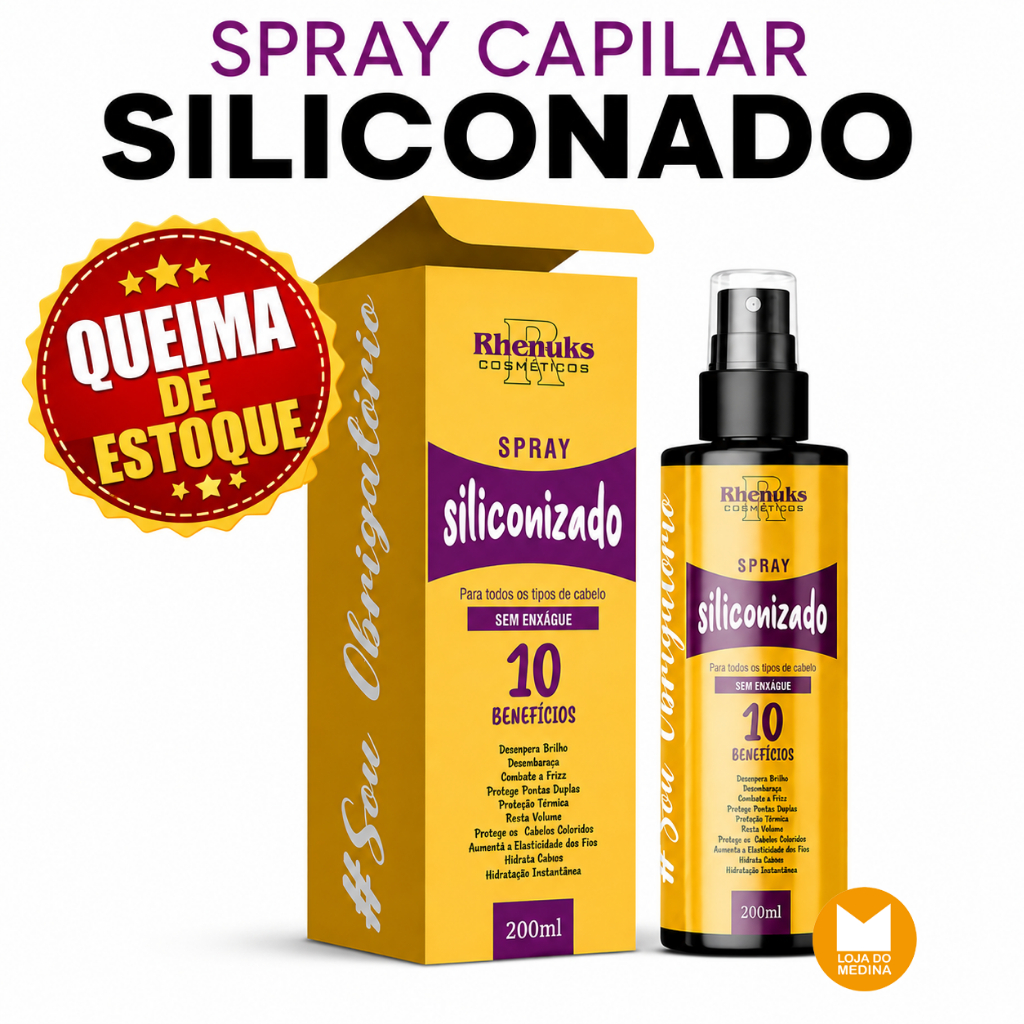 SPRAY CAPILAR SILICONADO |  10 BENEFÍCIOS - RHENUKS
