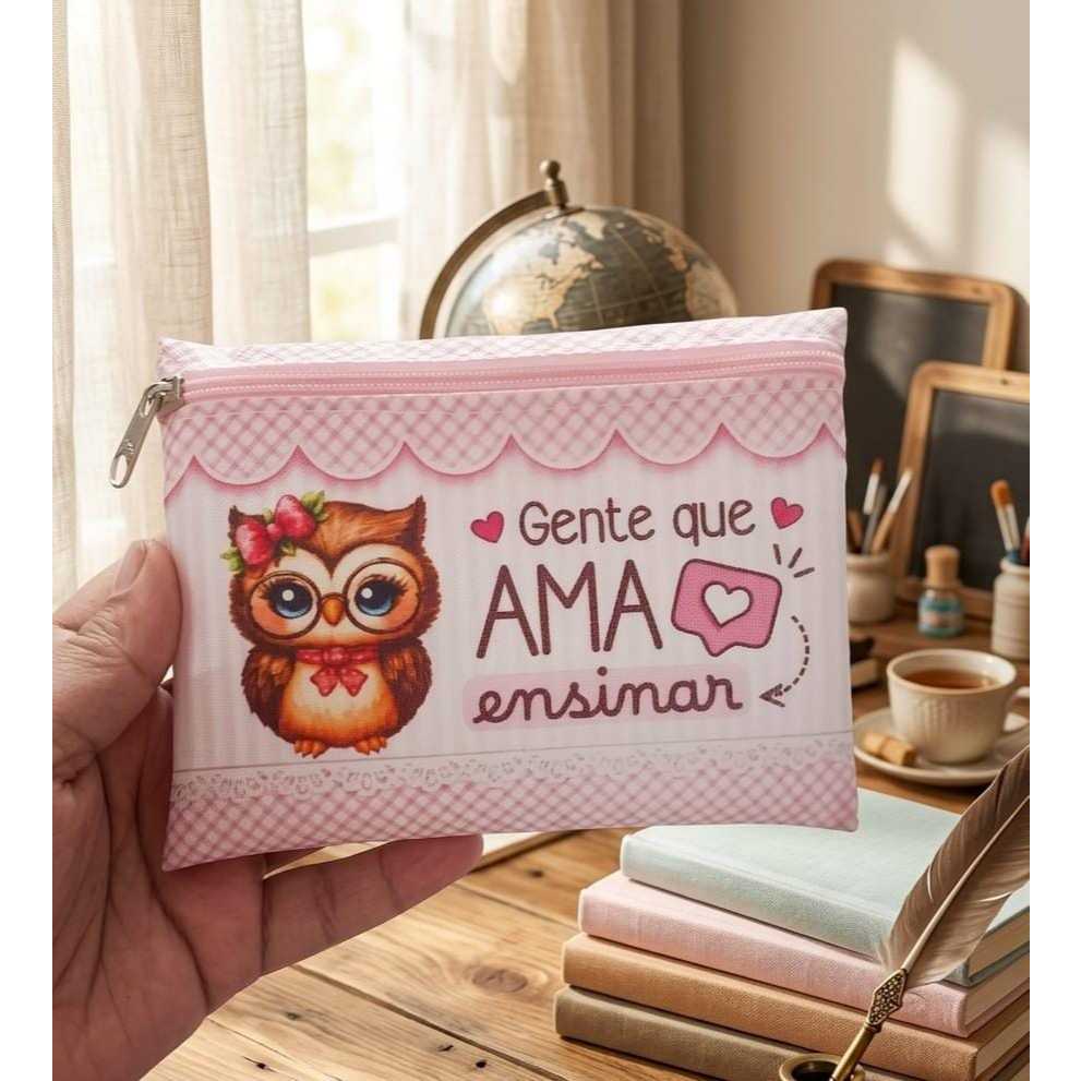 10 porta moedas personalizado Slim dia dos professores