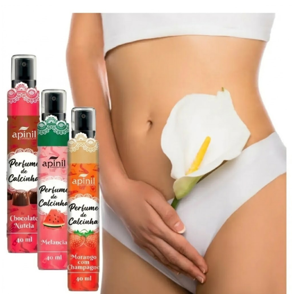 Perfume Íntimo Feminino 40ml para Calcinha Fragrância Marcante Perfumada