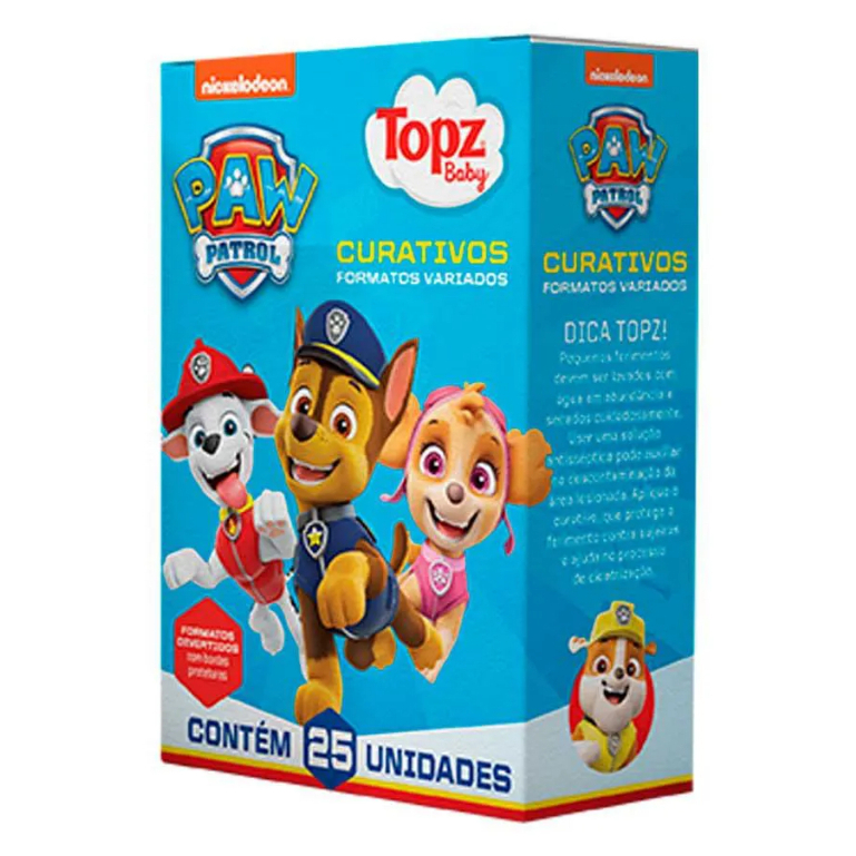 Curativo Topz Patrulha Canina 25 Unidades