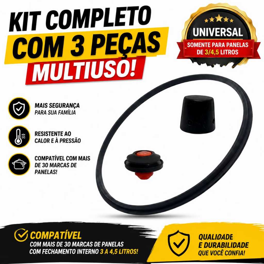 Pino Peso Selo Válvula Borracha Silicone Anel Para Panela De Pressão 3/4,5 litros
