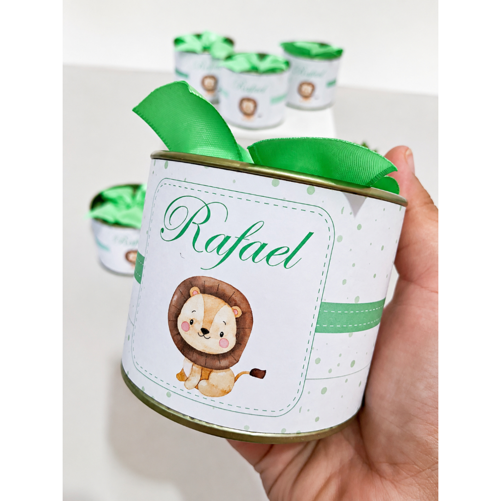 Tubolata Personalizada | Lembrancinha | Aniversário | Festa | Maternidade | Chá Revelação | Safari e outros temas
