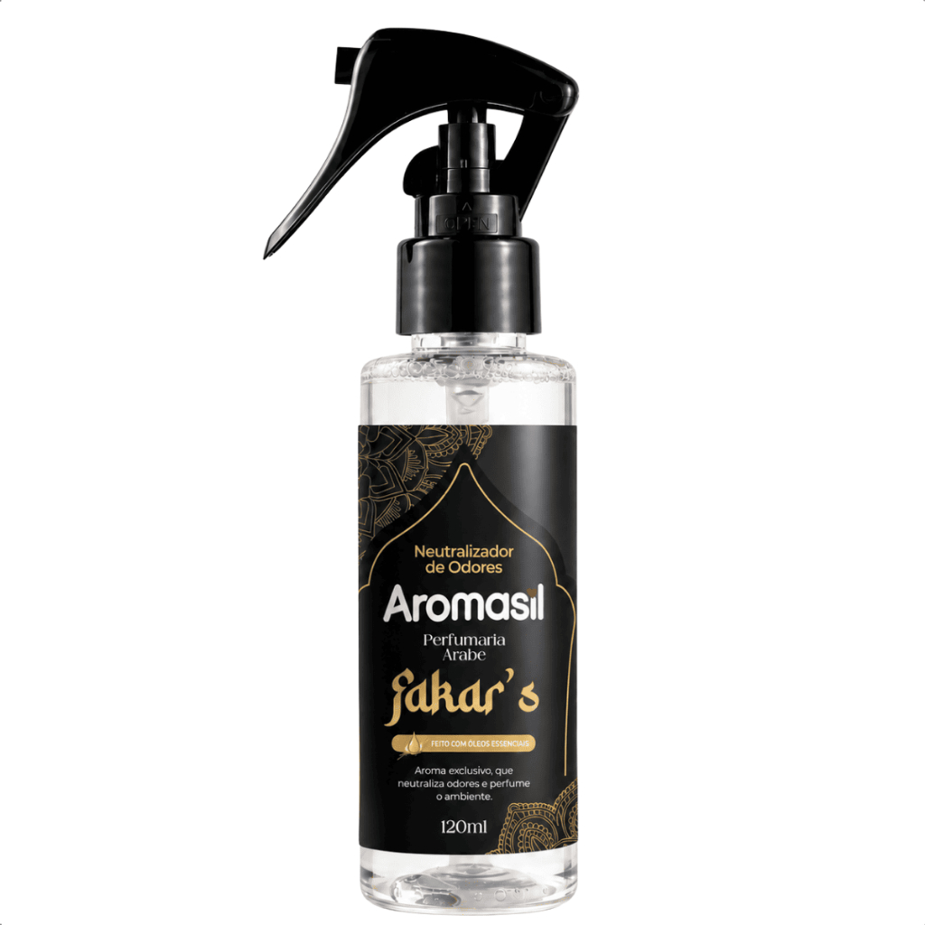 Neutralizador de Odores Aromasil Fakar's 120ml Perfumaria Árabe Spray para Ambiente