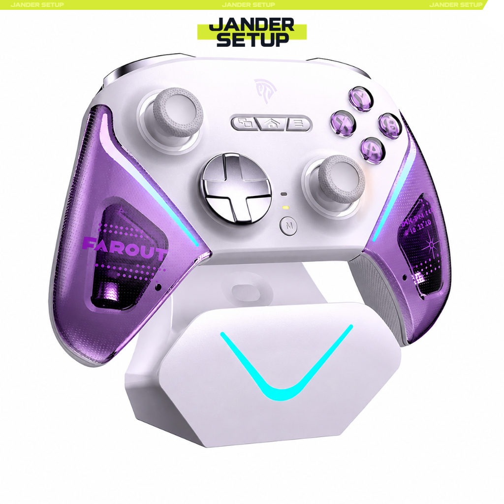 Controle EasySMX D10 com TMR, Hall Effect, Tri-mode, 1000Hz, para PC/ Switch/ Android/ iOS/ Steam