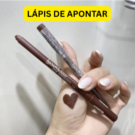Lápis APONTÁVEL para olhos 365 MARROM ou CHOCOLATE Luisance - PIGMENTADO E MACIO à prova d'água