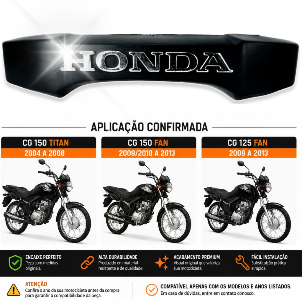 Emblema Frontal CG 150 Titan 2004 a 2008 Fan 125 150 2009 a 2013 · foto 2