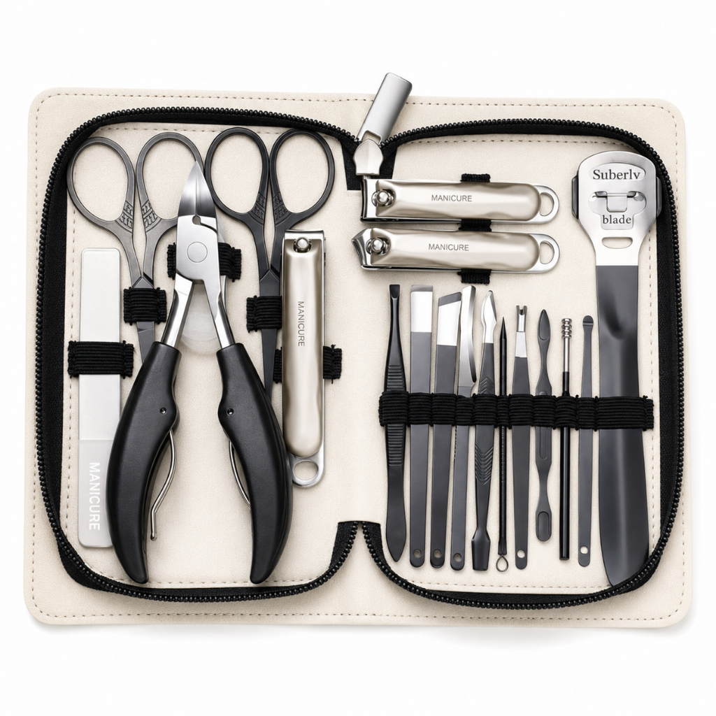 ANA 1108 Kit 18 de Manicure de beleza conjunto de cortador de unhas de aço inoxid Alta Qualidade