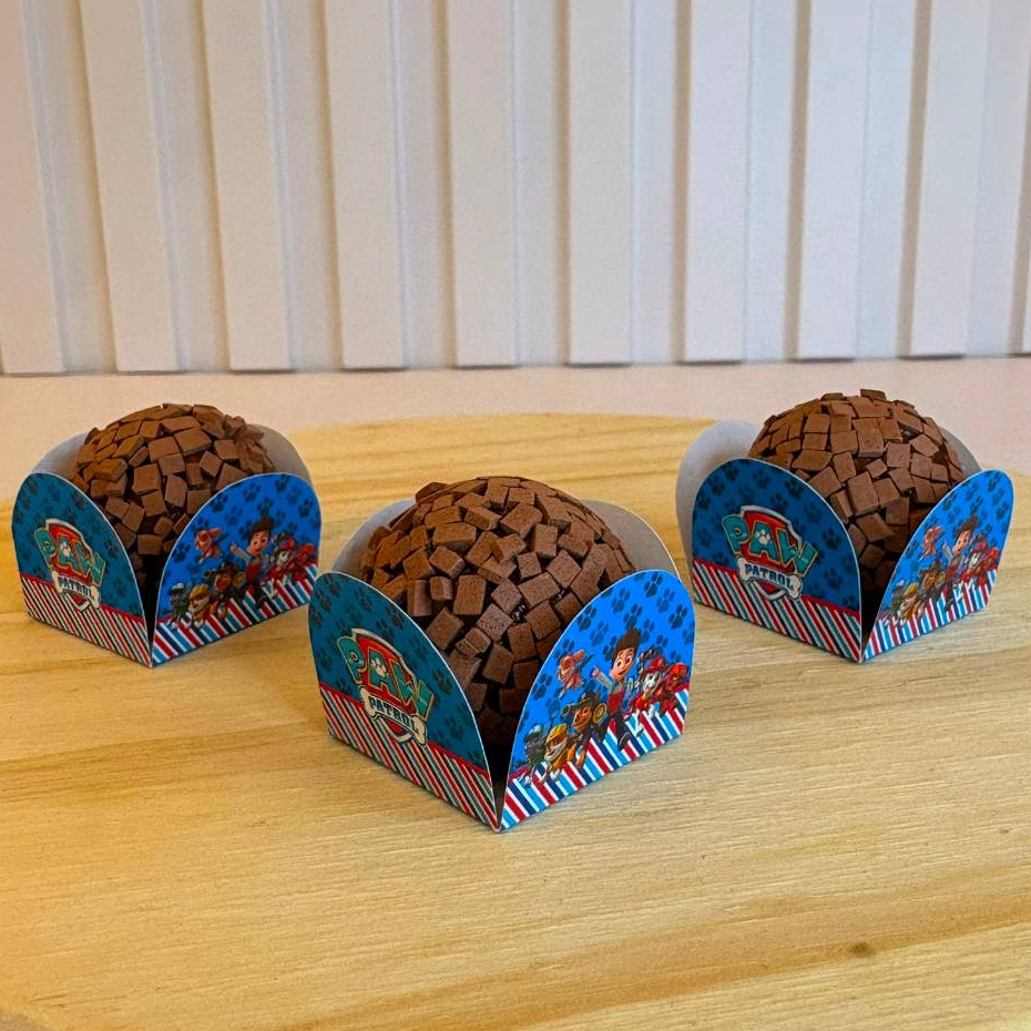 Forminhas de Doces Aniversário Patrulha Canina - Formas Personalizadas de Docinhos para Festas - ENVIO IMEDIATO