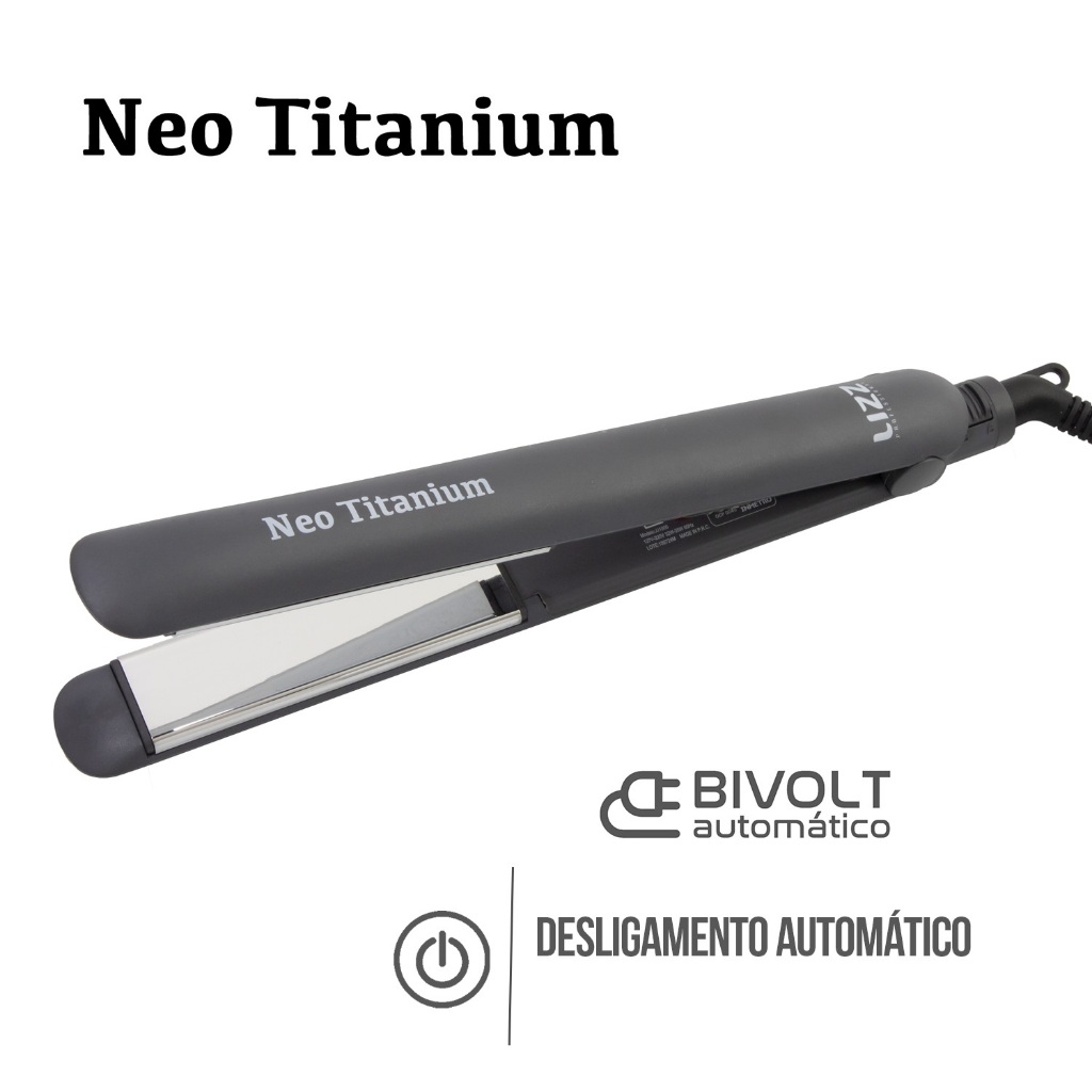 Prancha Alisadora Neo Titanium Cinza 230°C/450°F - Lizz Pro · foto 2