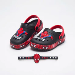 Babuche Menino infantil menino Homem Aranha chinelo Batman Mickey +Pulseira sandalia mascuina