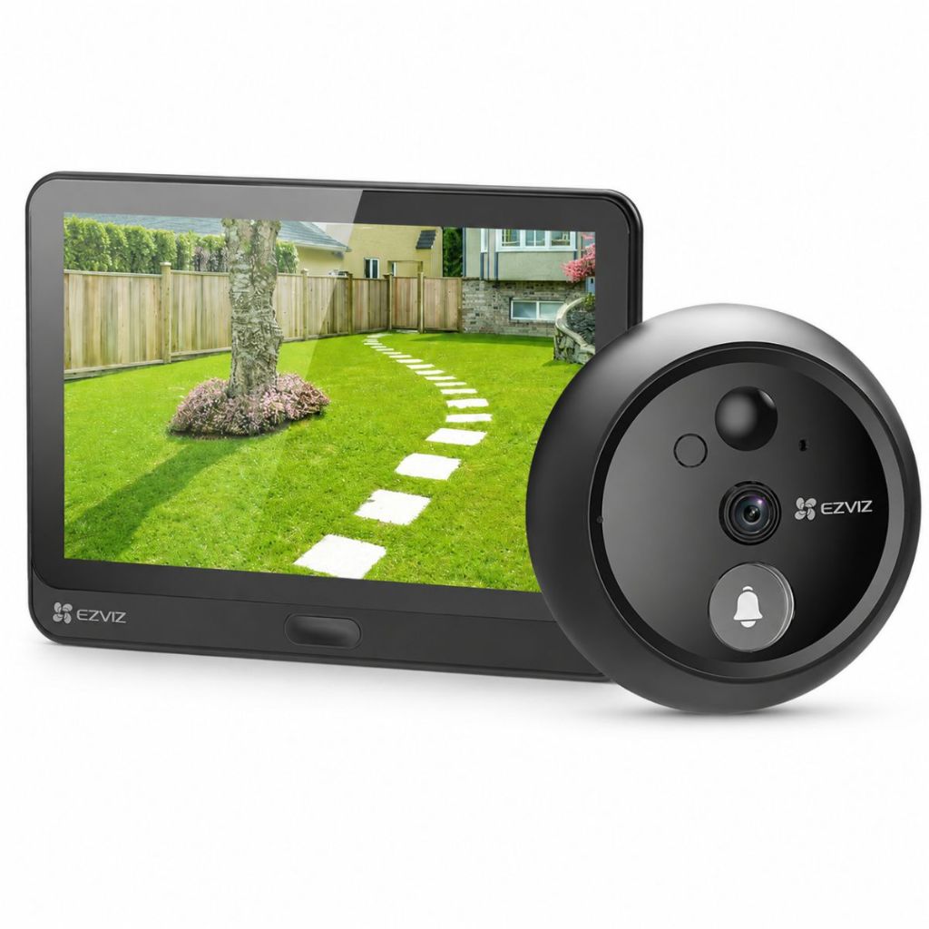 Olho Mágico Digital 2mp 1080p Ezviz HP4 Com Tela colorida de 4,3 polegadas